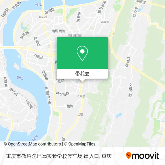 重庆市教科院巴蜀实验学校停车场-出入口地图