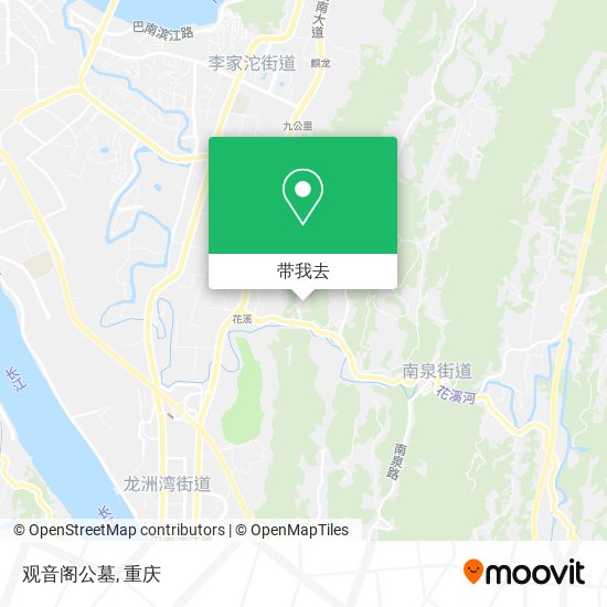 观音阁公墓地图