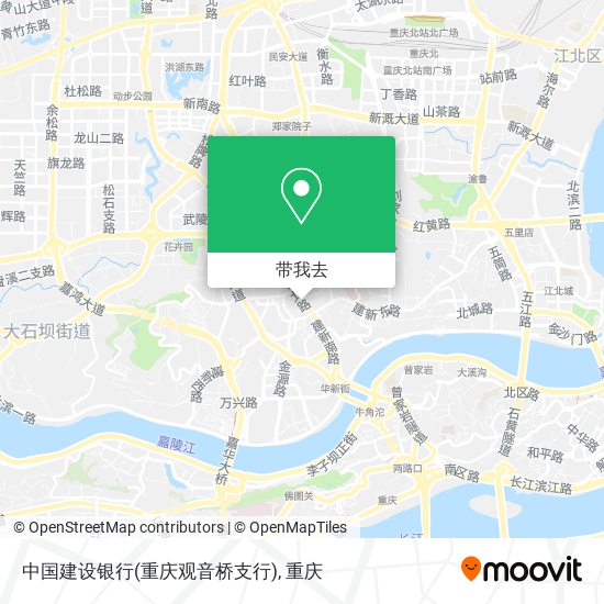 中国建设银行(重庆观音桥支行)地图