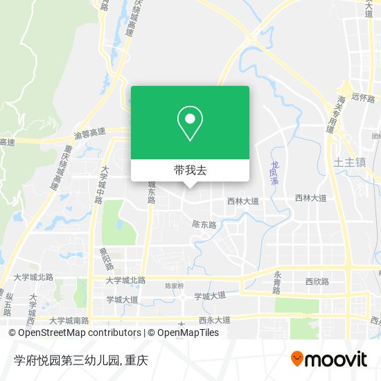 学府悦园第三幼儿园地图