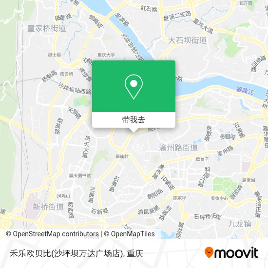 禾乐欧贝比(沙坪坝万达广场店)地图