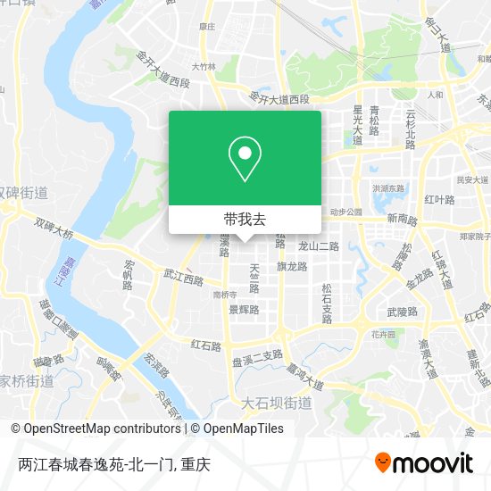 两江春城春逸苑-北一门地图