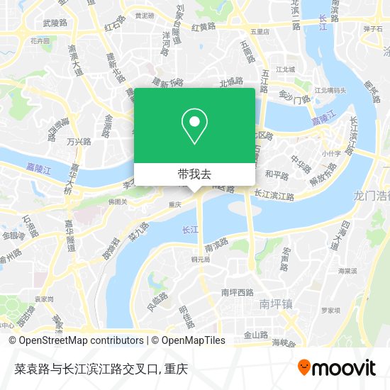 菜袁路与长江滨江路交叉口地图
