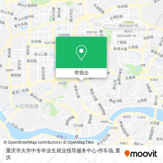 重庆市大学中专毕业生就业指导服务中心-停车场地图