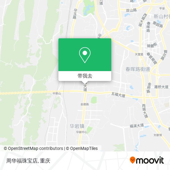 周华福珠宝店地图