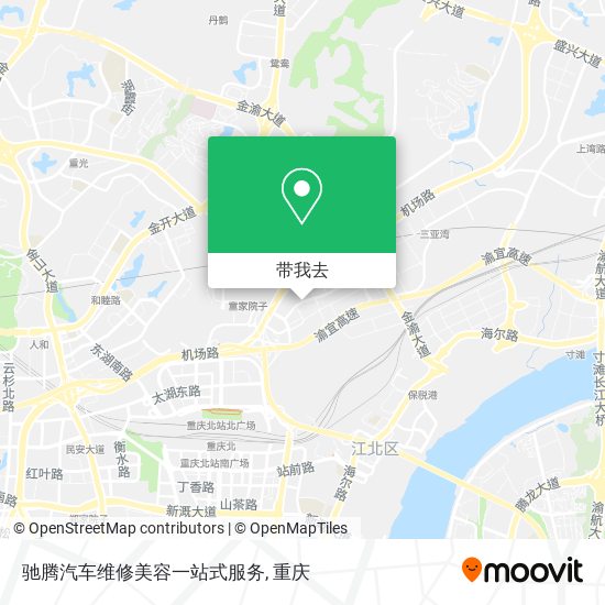 驰腾汽车维修美容一站式服务地图