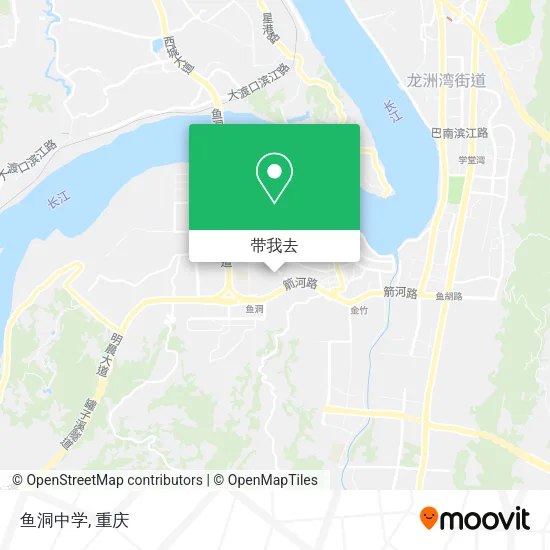 鱼洞中学地图