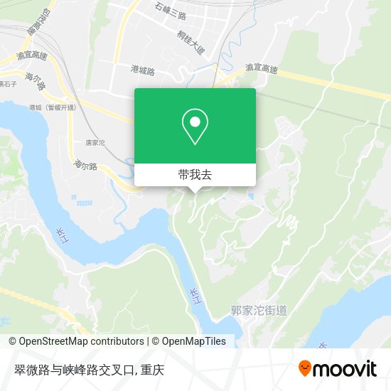 翠微路与峡峰路交叉口地图
