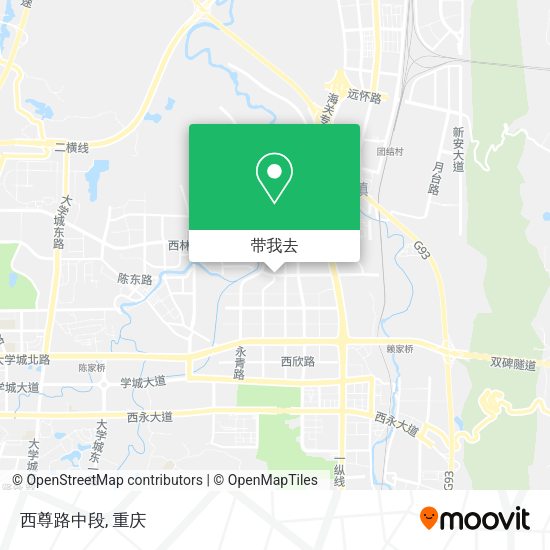 西尊路中段地图