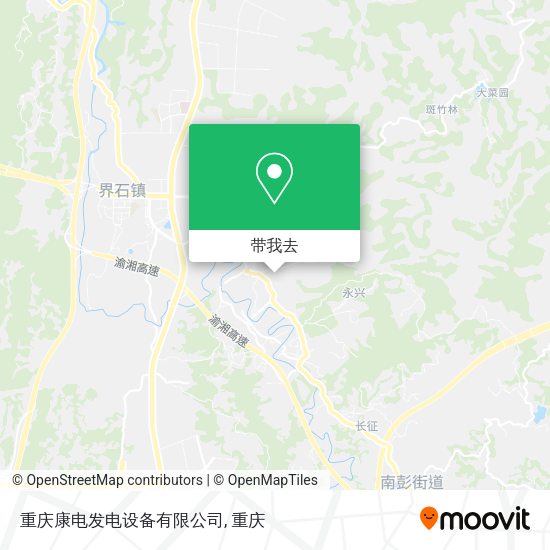 重庆康电发电设备有限公司地图