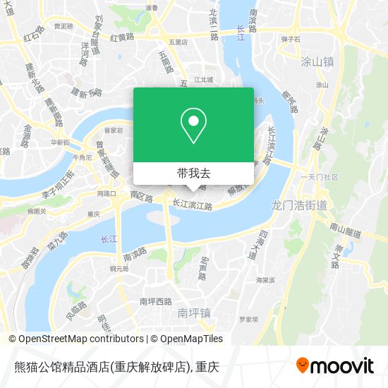 熊猫公馆精品酒店(重庆解放碑店)地图
