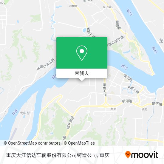 重庆大江信达车辆股份有限公司铸造公司地图