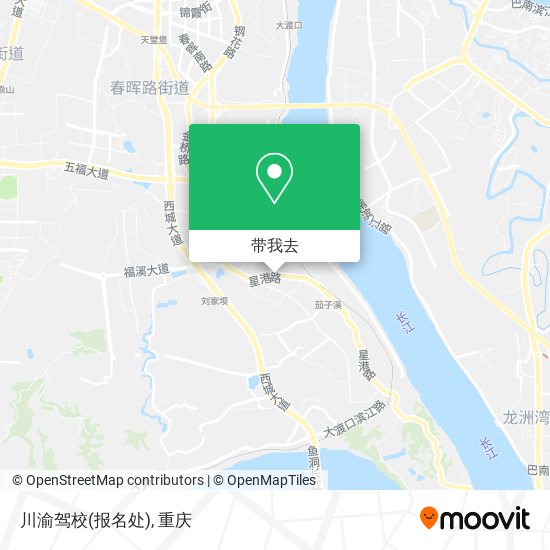 川渝驾校(报名处)地图