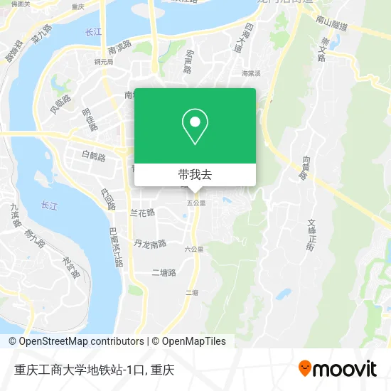 重庆工商大学地铁站-1口地图