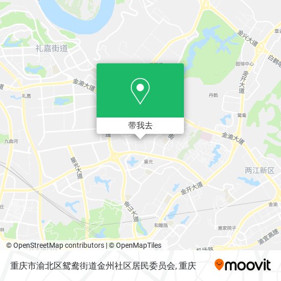 重庆市渝北区鸳鸯街道金州社区居民委员会地图