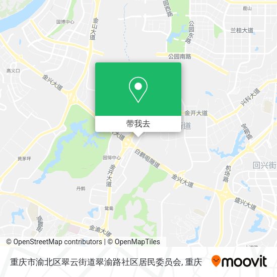 重庆市渝北区翠云街道翠渝路社区居民委员会地图