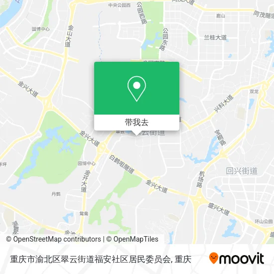 重庆市渝北区翠云街道福安社区居民委员会地图