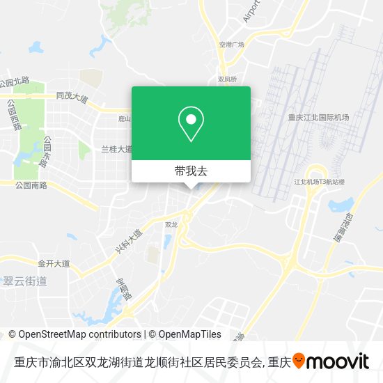 重庆市渝北区双龙湖街道龙顺街社区居民委员会地图