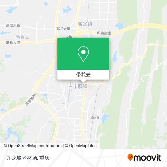 九龙坡区林场地图