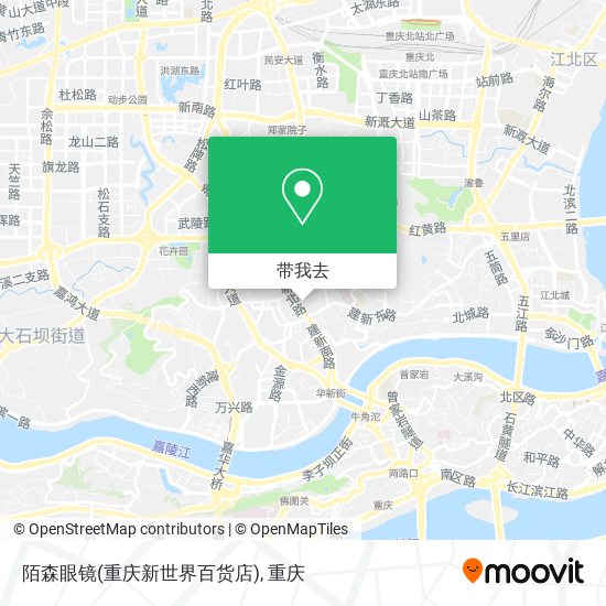 陌森眼镜(重庆新世界百货店)地图