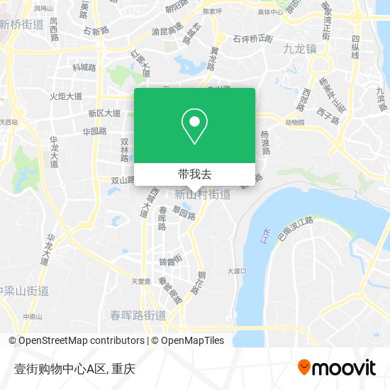 壹街购物中心A区地图