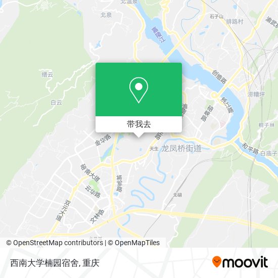 西南大学楠园宿舍地图