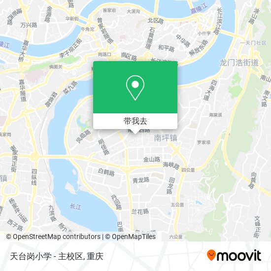 天台岗小学 - 主校区地图