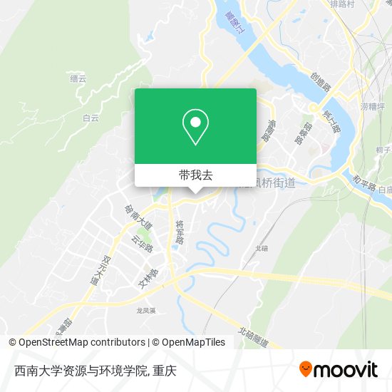 西南大学资源与环境学院地图
