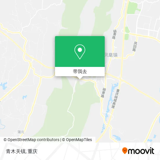 青木关镇地图
