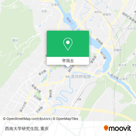 西南大学研究生院地图