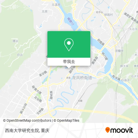 西南大学研究生院地图