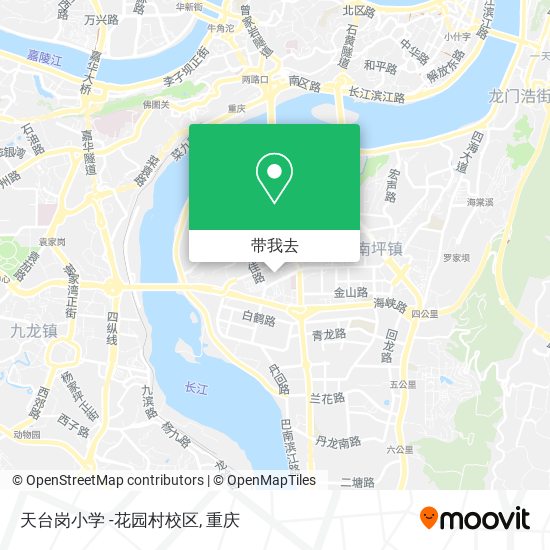 天台岗小学 -花园村校区地图