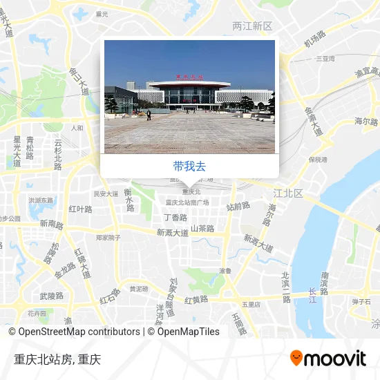 重庆北站房地图