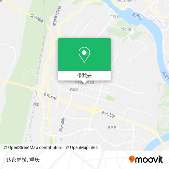 蔡家岗镇地图