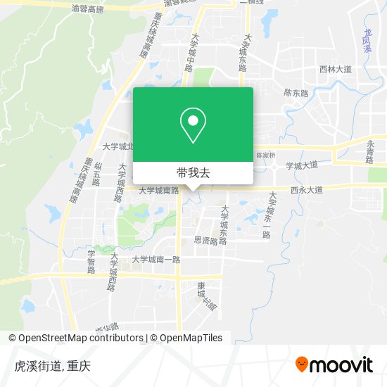虎溪街道地图