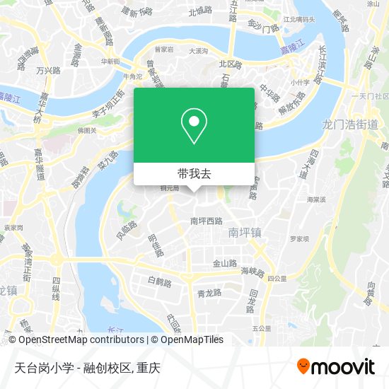 天台岗小学 - 融创校区地图