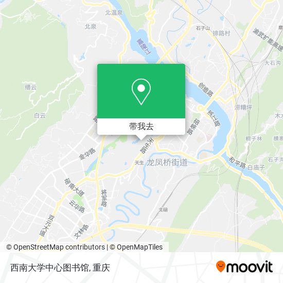 西南大学中心图书馆地图