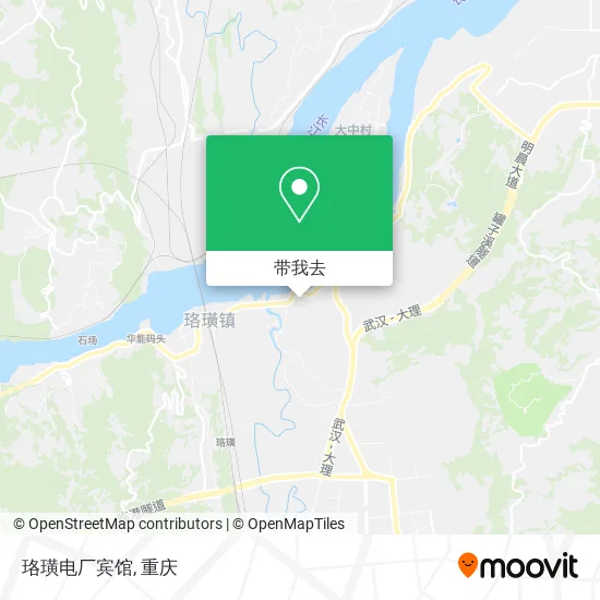 珞璜电厂宾馆地图