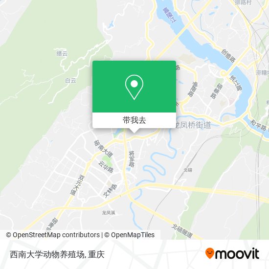 西南大学动物养殖场地图