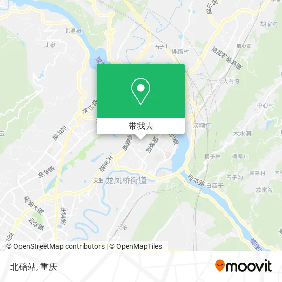 北碚站地图