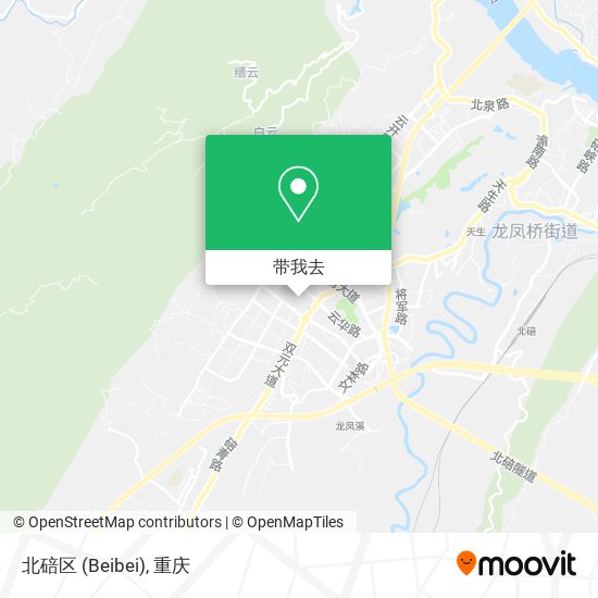 北碚区 (Beibei)地图