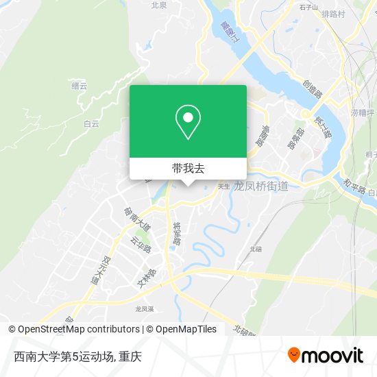 西南大学第5运动场地图