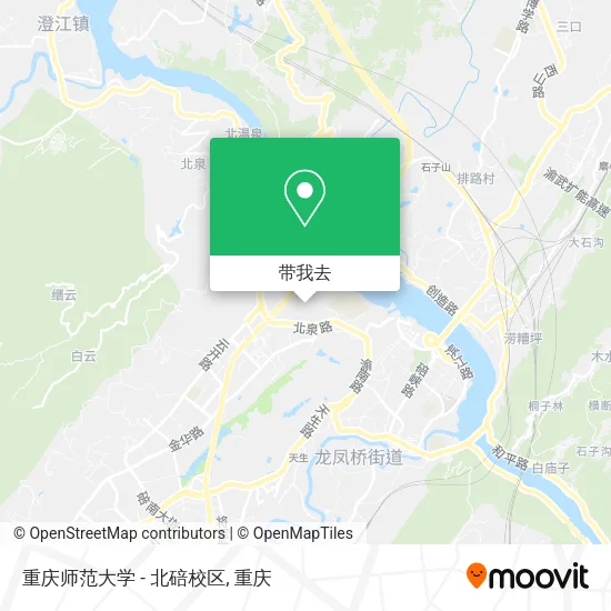 重庆师范大学 - 北碚校区地图