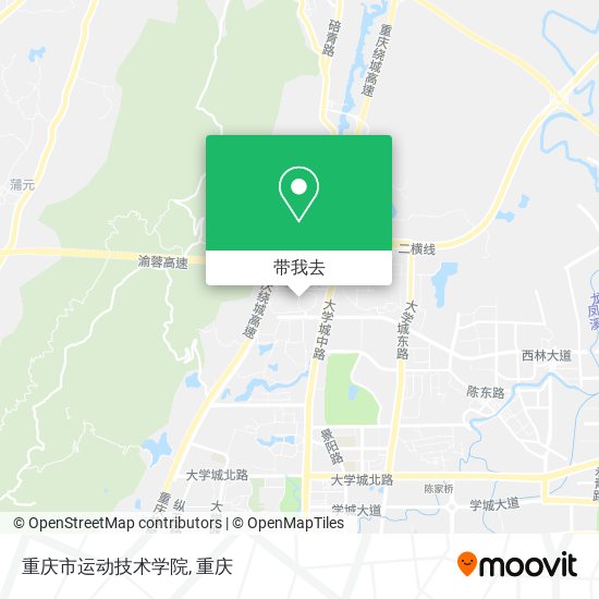 重庆市运动技术学院地图