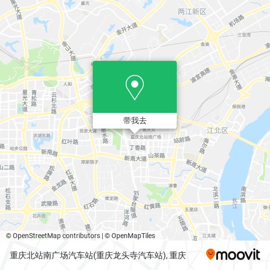 重庆北站南广场汽车站(重庆龙头寺汽车站)地图
