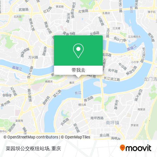 菜园坝公交枢纽站场地图