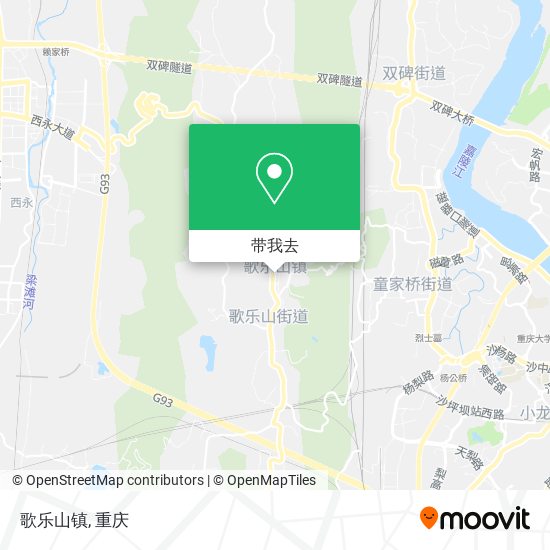 歌乐山镇地图