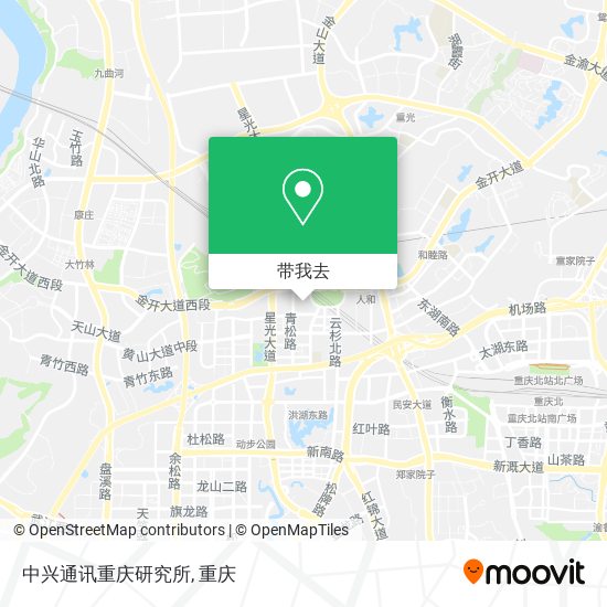 中兴通讯重庆研究所地图