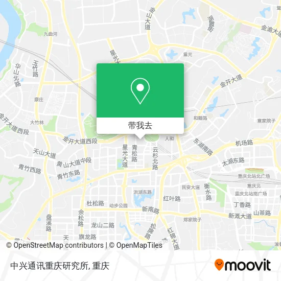 中兴通讯重庆研究所地图