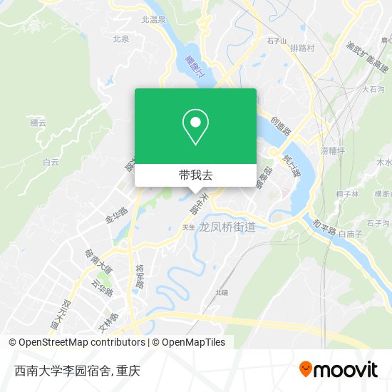 西南大学李园宿舍地图